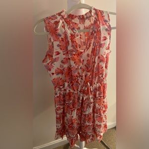 Pink lily dress small